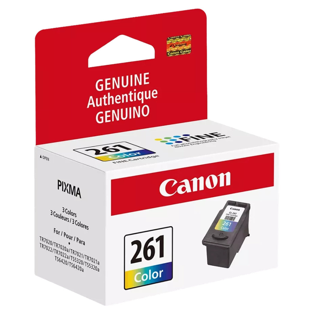 New, Pre-Owned - Canon CL-261 Tricolor Standard Yield Ink Cartridge