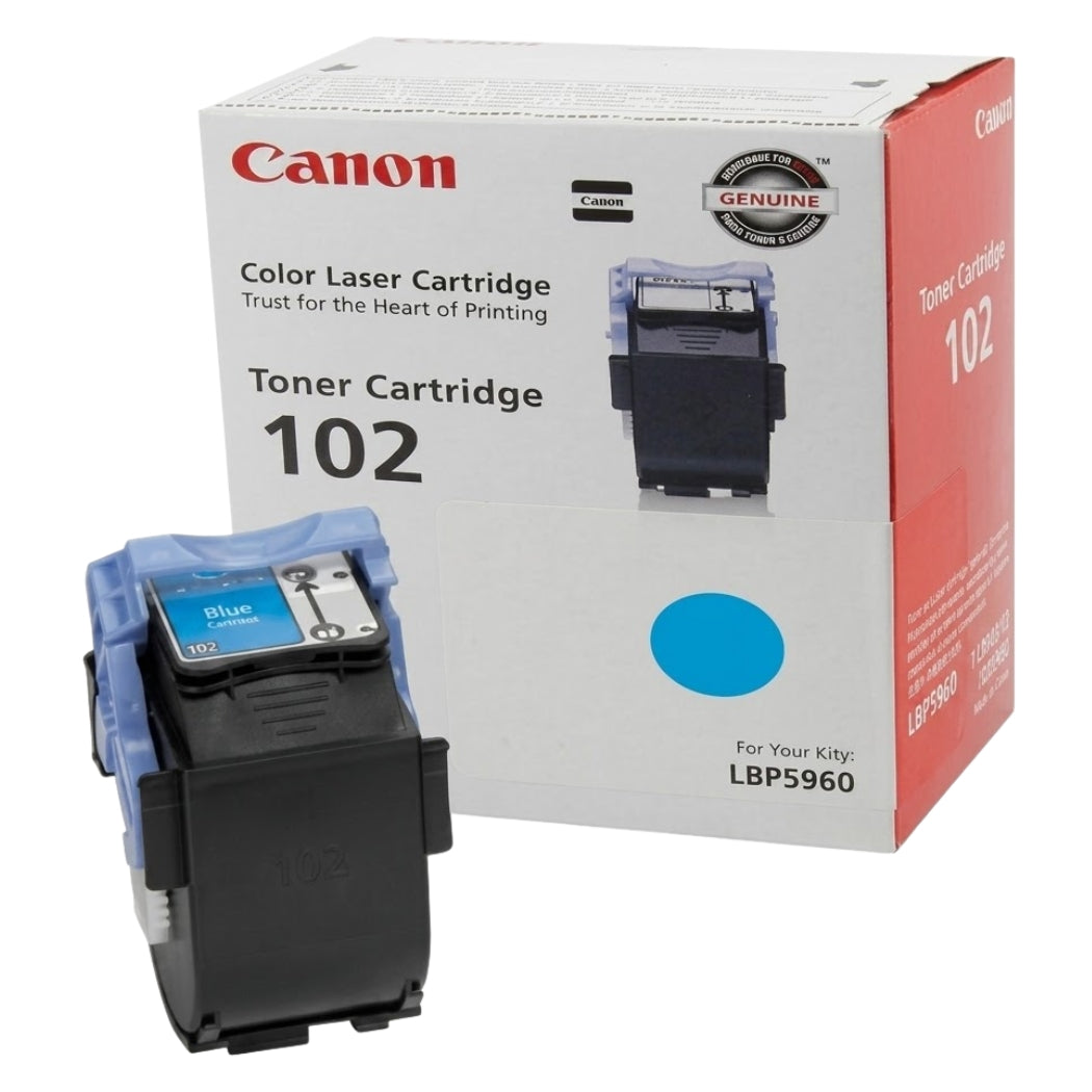 New, Pre-Owned - Canon CRG-102 High-Yield Cyan Toner Cartridge, 9644A006AA