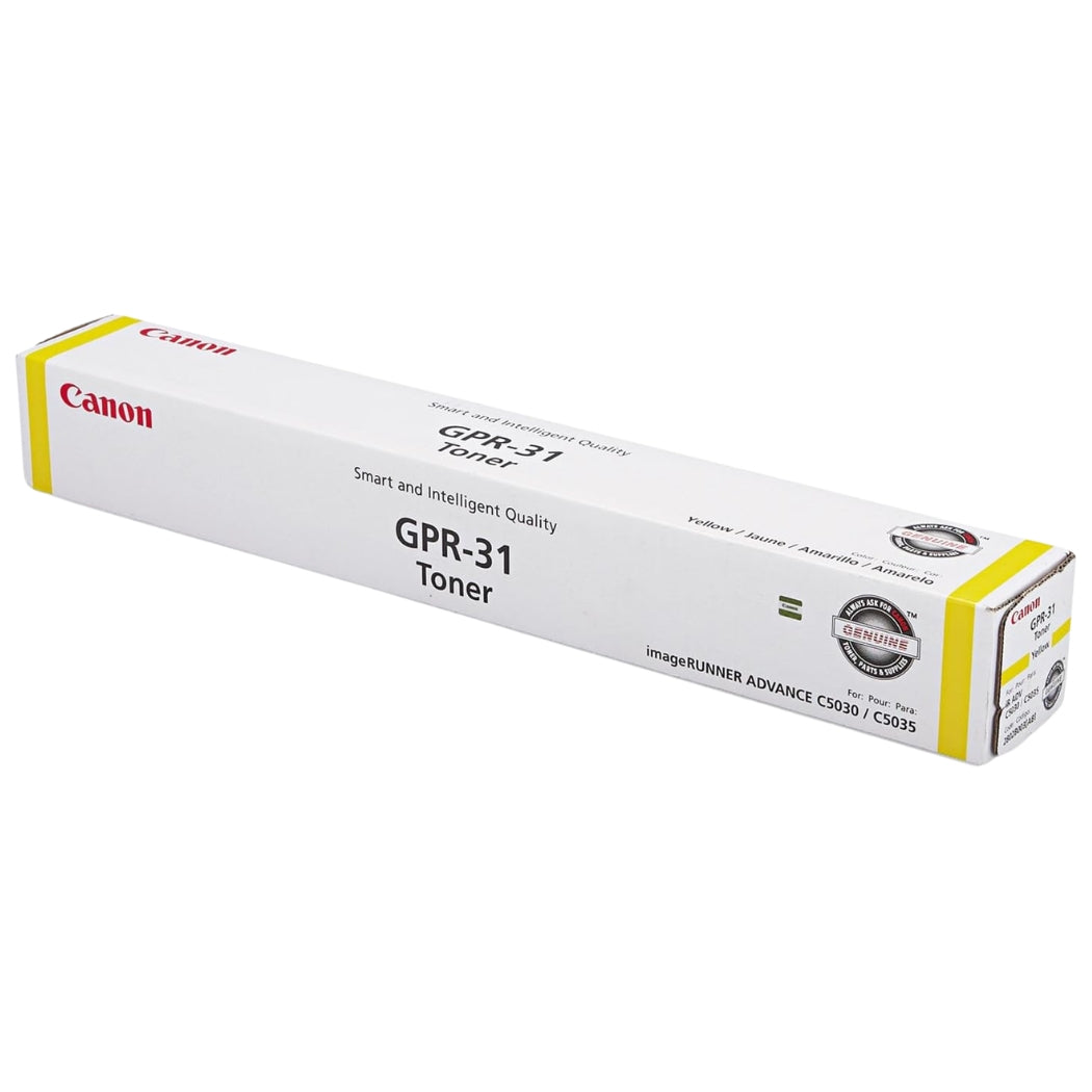 New, Pre-Owned - Canon GPR-31 Standard Yield Yellow Toner Cartridge, 2802B003AA