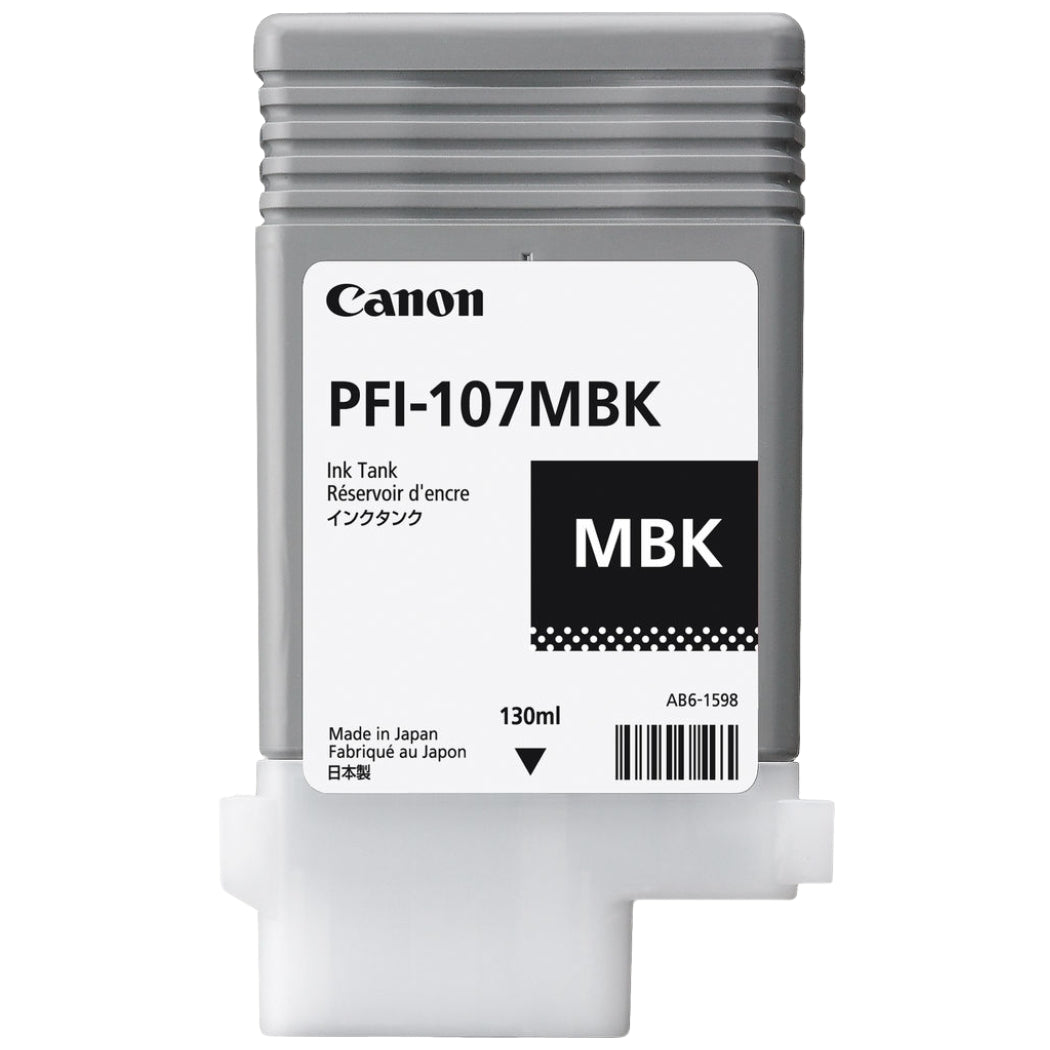New, Pre-Owned - Canon PFI-107 130mL Matte Black Ink Cartridge