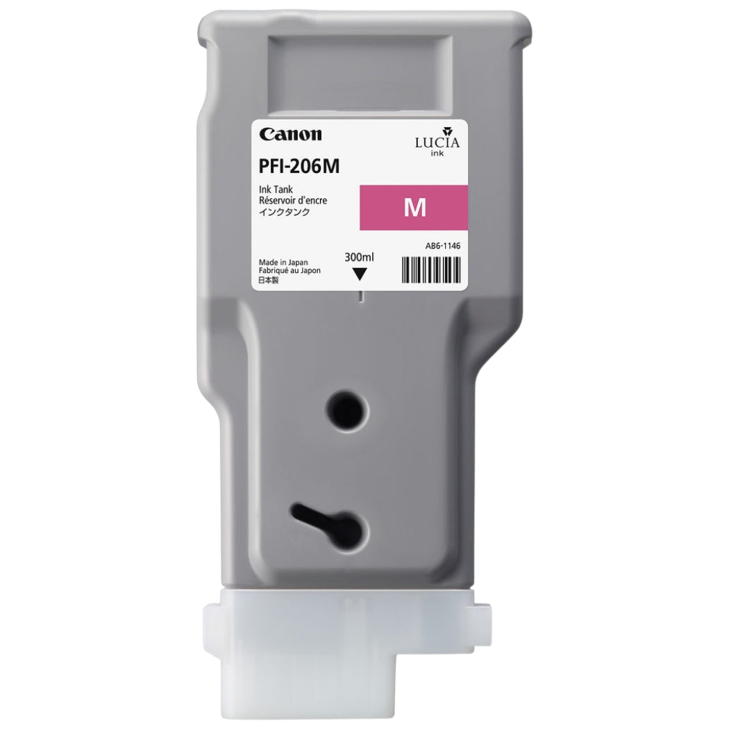 New, Pre-Owned - Canon PFI-206 300mL Magenta Ink Cartridge