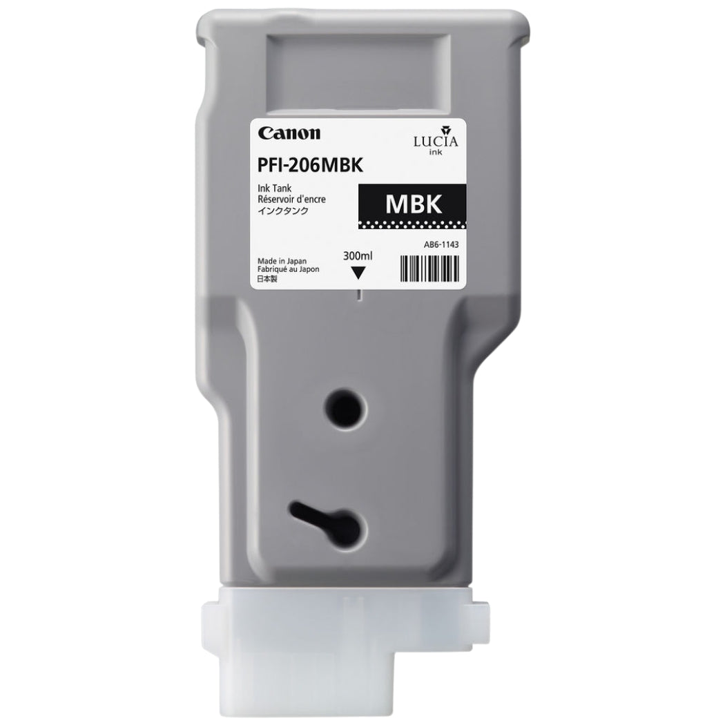 New, Pre-Owned - Canon PFI-206 300mL Matte Black Ink Cartridge