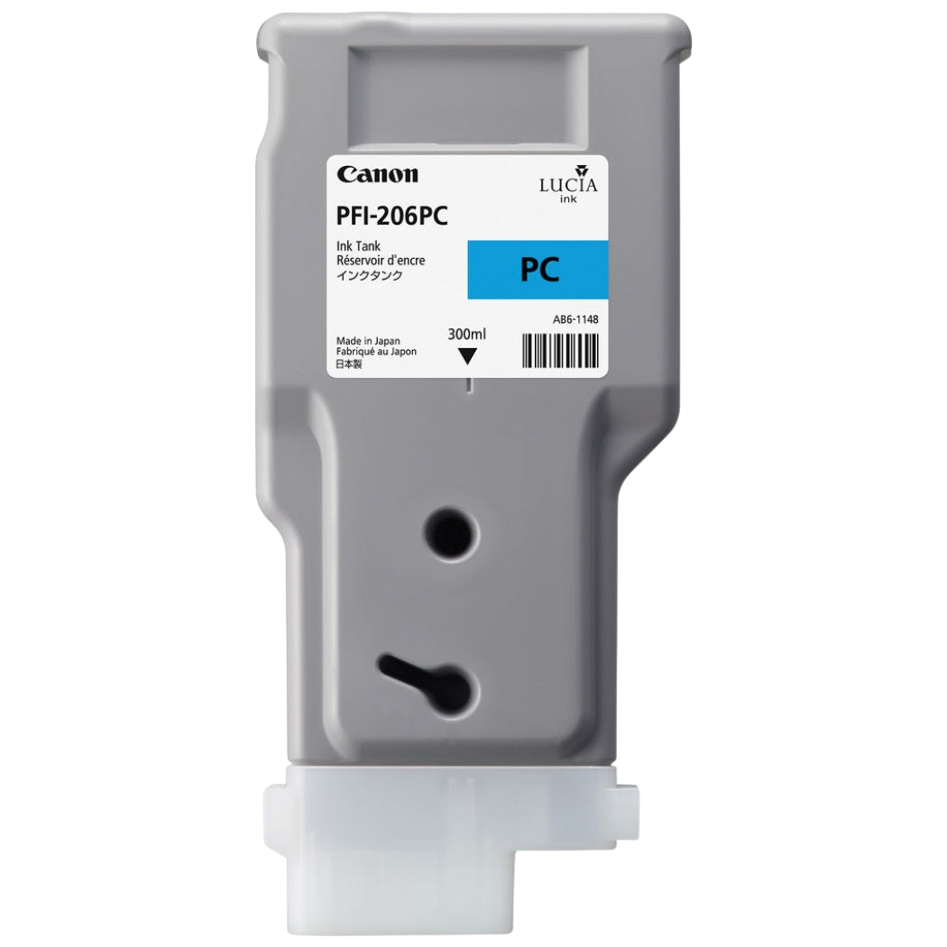 New, Pre-Owned - Canon PFI-206 300mL Photo Cyan Ink Cartridge