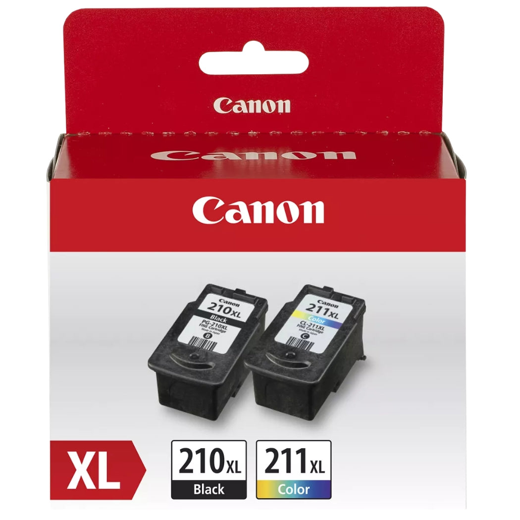 New, Pre-Owned - Canon PG-210 XL / CL-211 XL black and Color Ink Cartridges