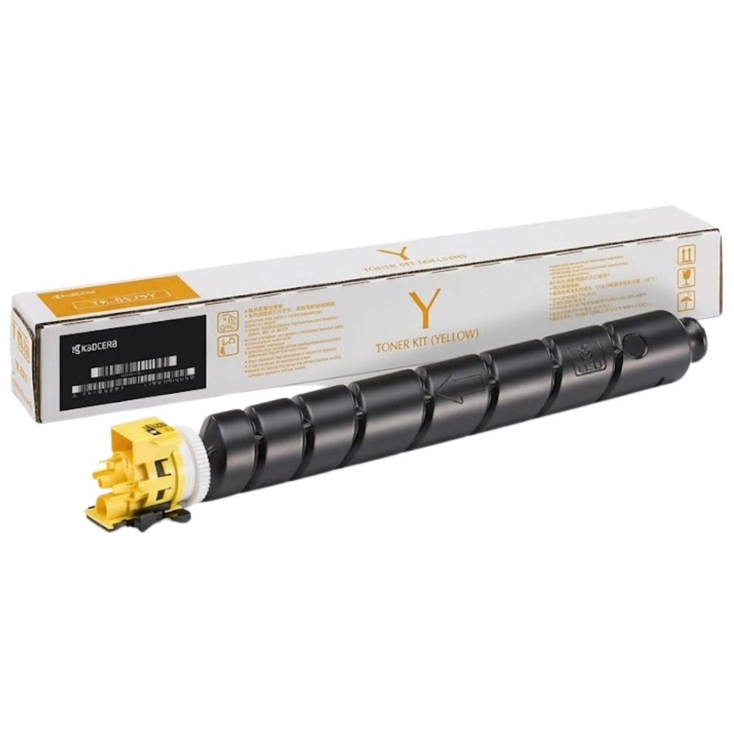 New, Pre-Owned - Kyocera TK-8529Y Standard Yield Yellow Toner Cartridge, 1T02RMAUS0