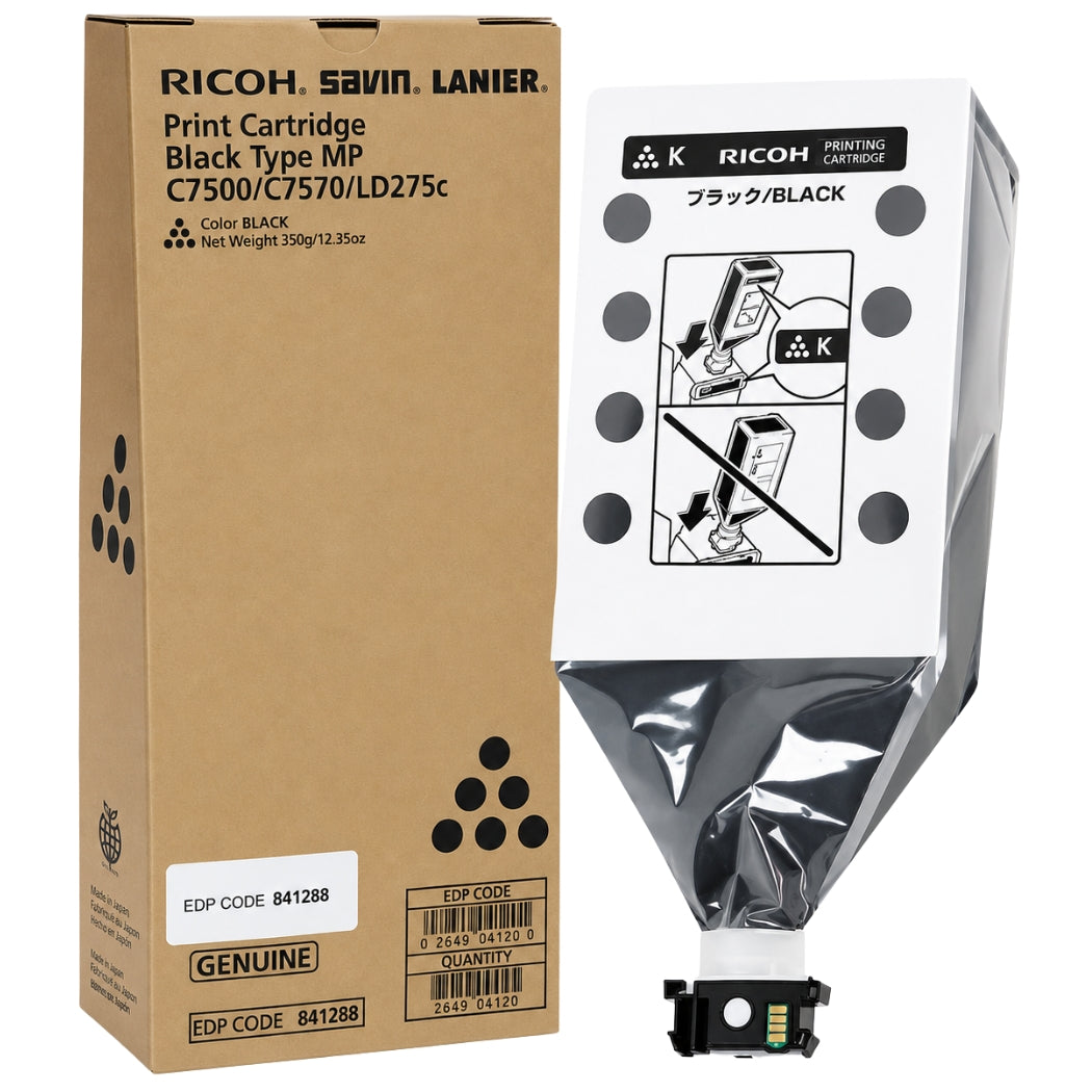 New, Pre-Owned - Ricoh 841288 Standard Yield Black Toner Cartridge