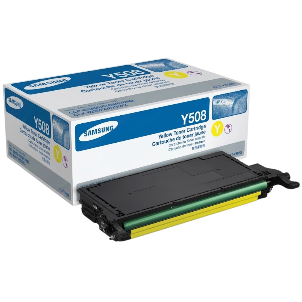 New, Pre-Owned - Samsung Y508S Standard Yield Yellow Toner Cartridge, CLT-Y508S