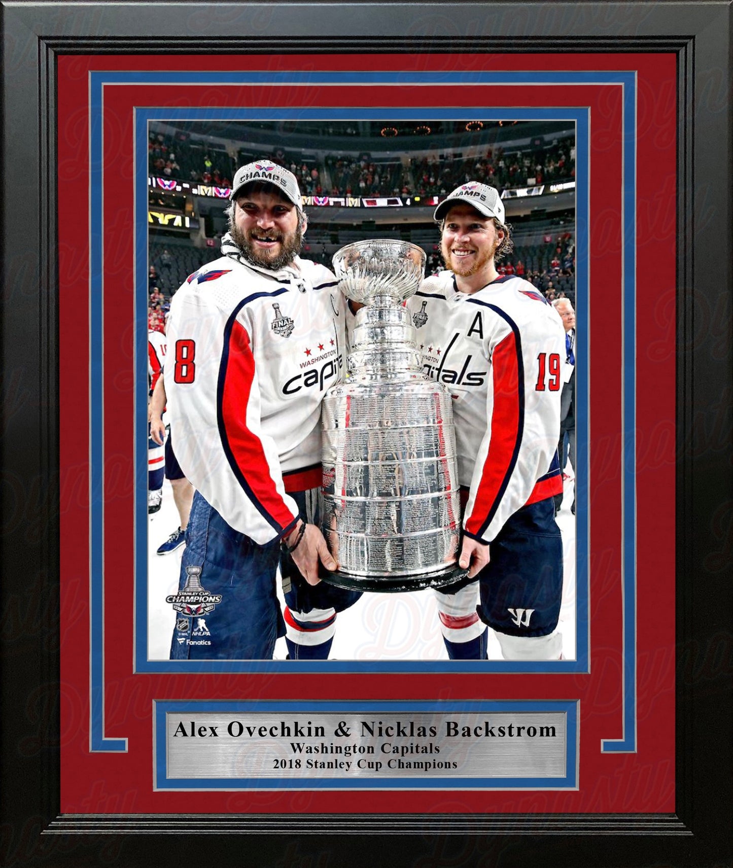 Alex Ovechkin & Nicklas Backstrom Washington Capitals '18 Stanley Cup 8x10 Framed Hockey Photo