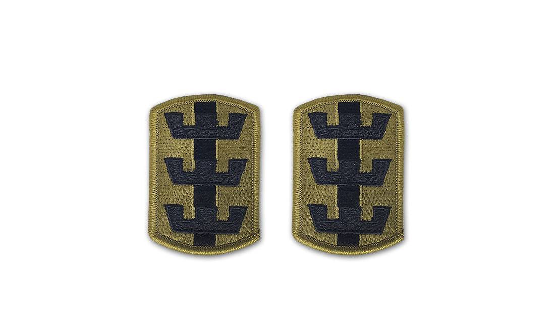 U.S. Army 130th Engineer Brigade OCP Patch w/ Hook Fastener (pair)
