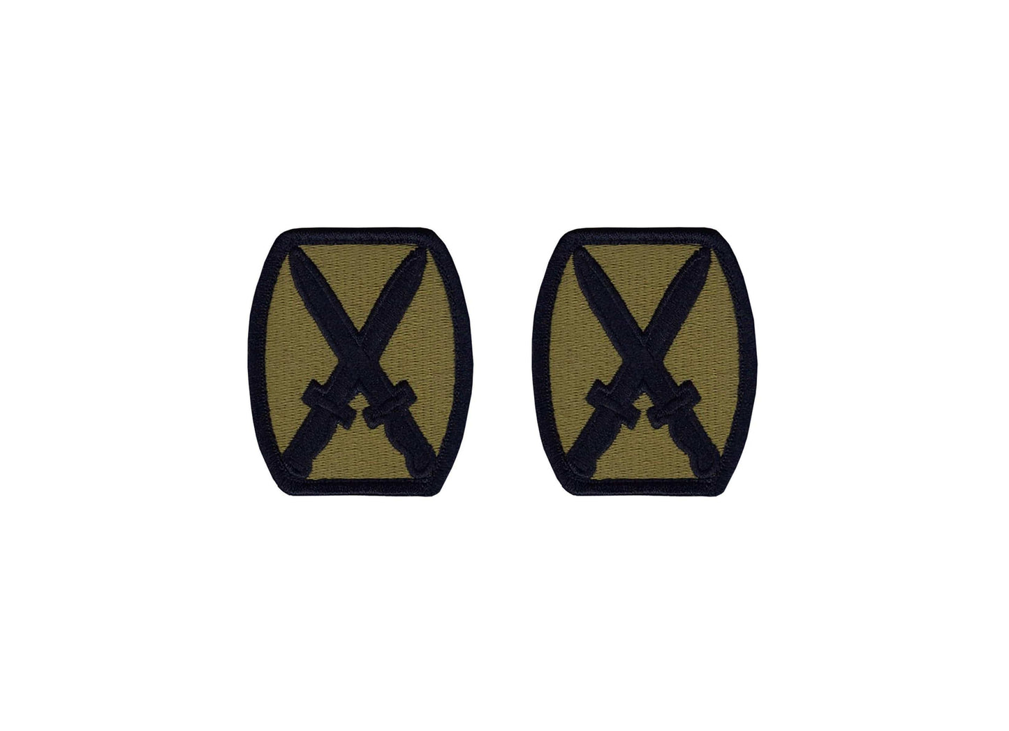 U.S. Army 10th Mountain Division OCP Patch w/ Hook Fastener (pair)
