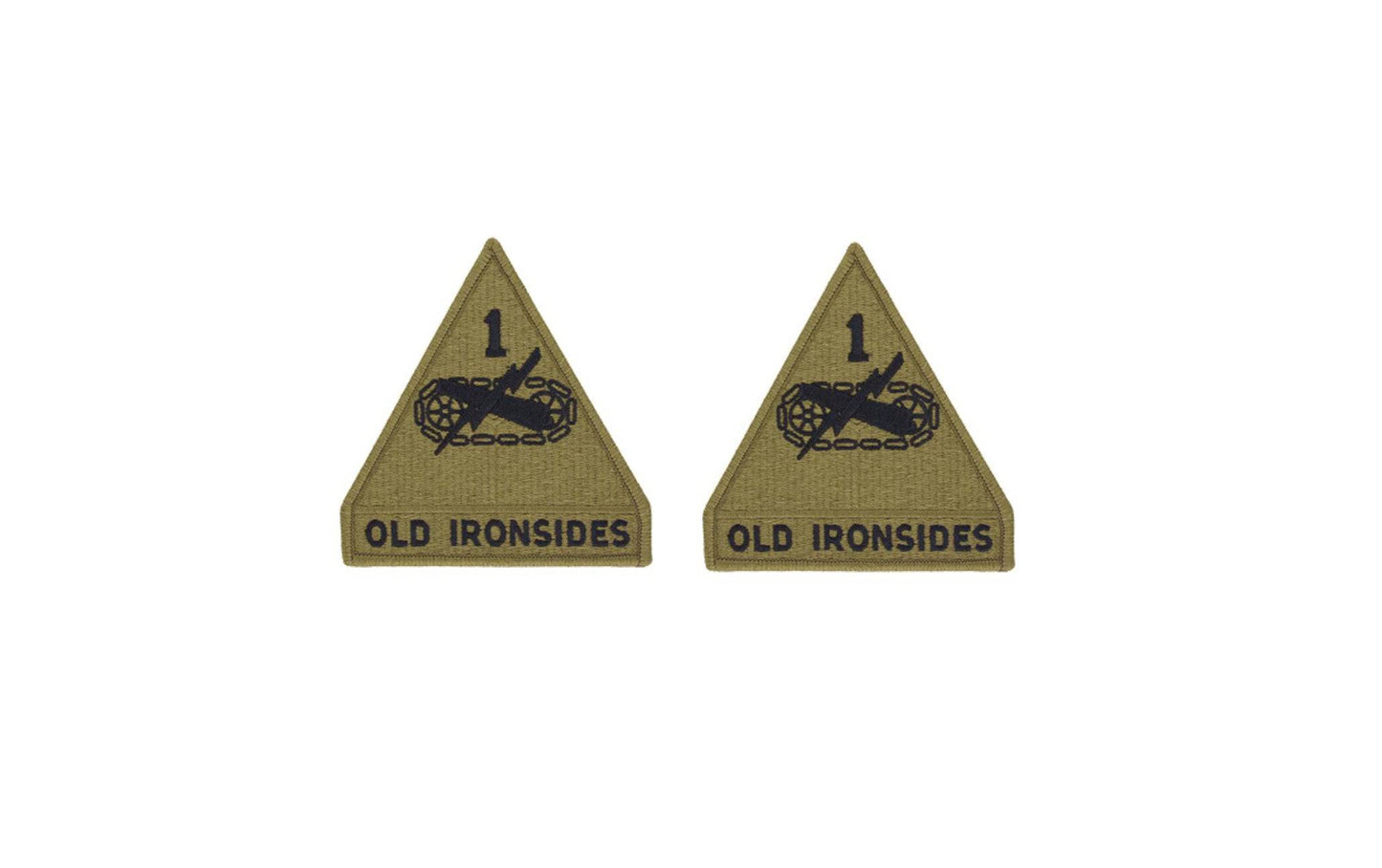 U.S. Army 1st Armored Division (Old Ironsides) OCP Patch w/ Hook Fastener (pair)