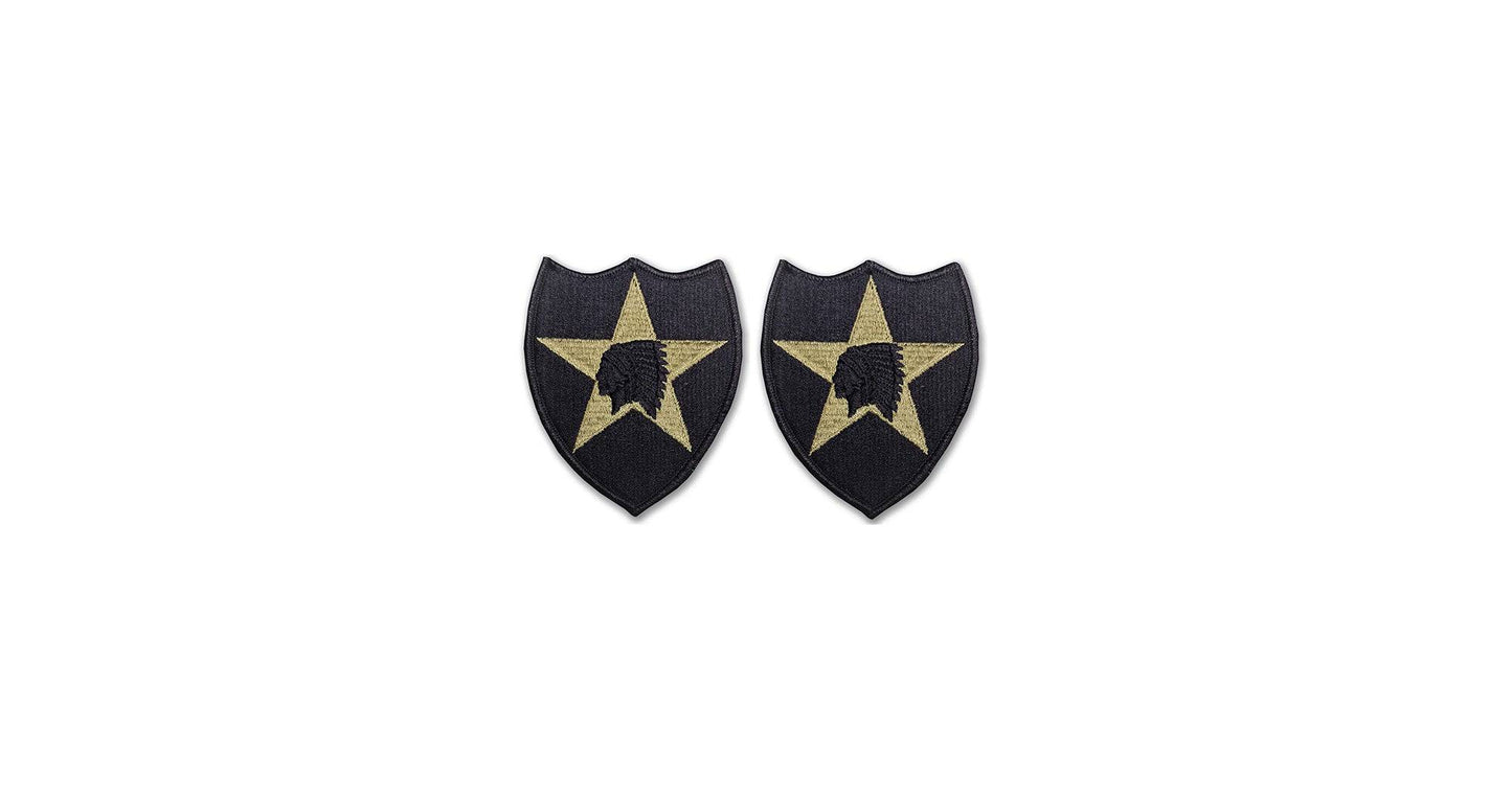 U.S. Army 2nd Infantry Division OCP Patch w/ Hook Fastener (pair)