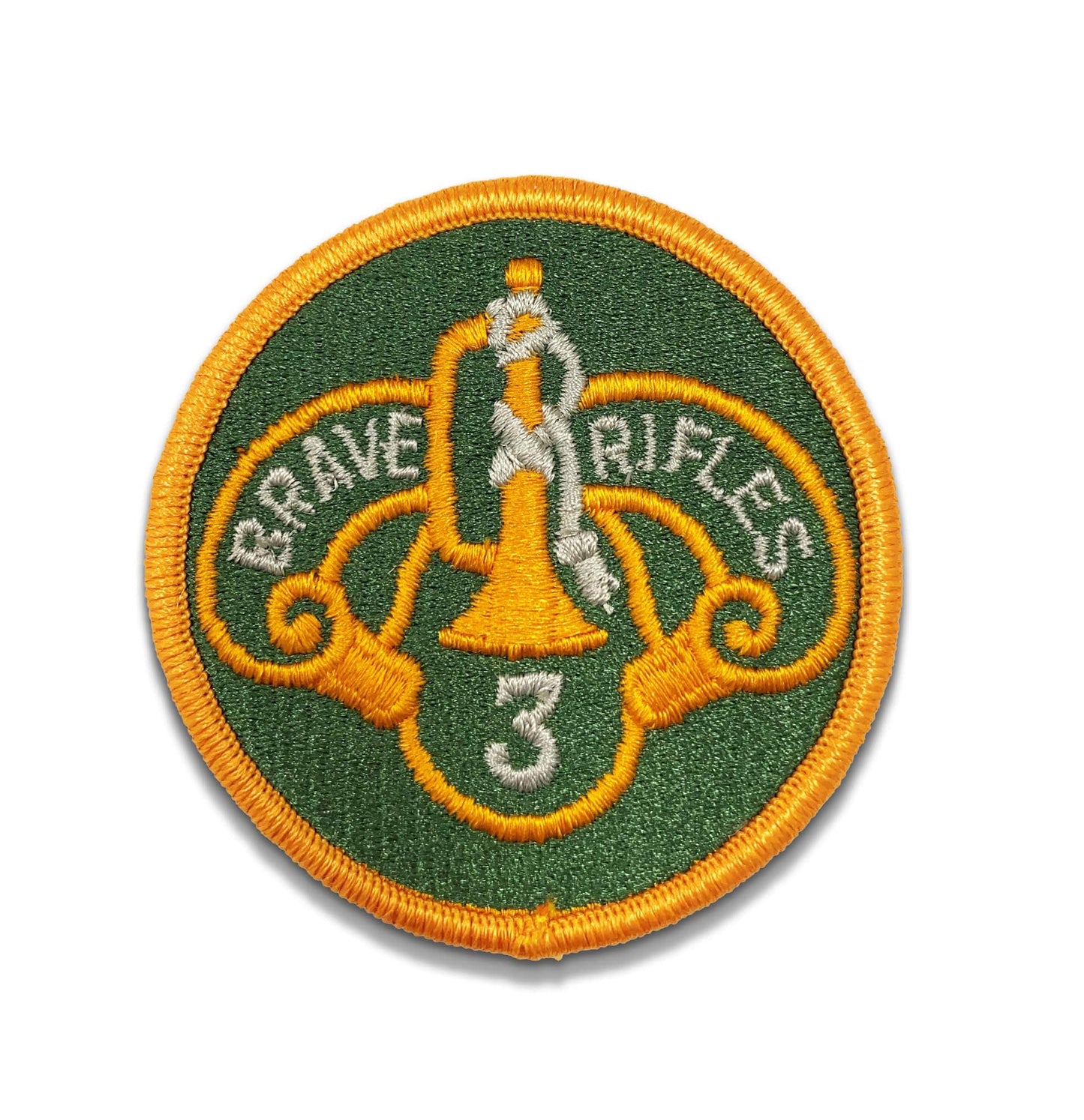 U.S. Army 3rd Armored Cavalry Regiment (Brave Rifles 3) SEW ON AGSU Color Patch (each)
