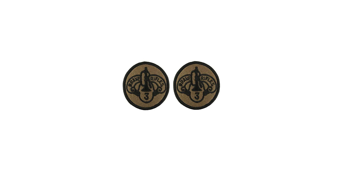 U.S. Army 3rd Armored Cavalry Regiment OCP Patch w/ Hook Fastener (pair)