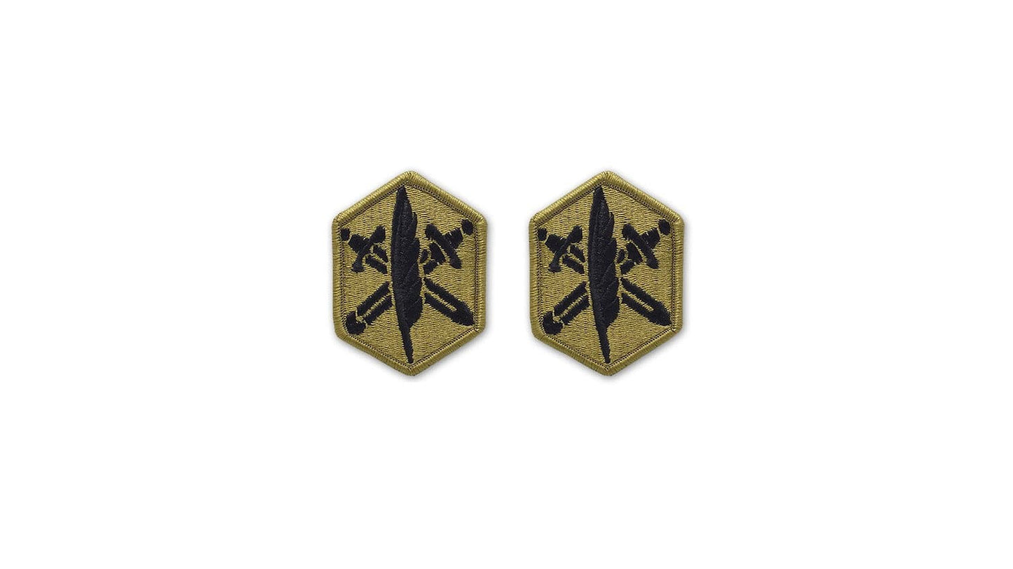 U.S. Army 85th Civil Affairs OCP Patch w/ Hook Fastener (pair)