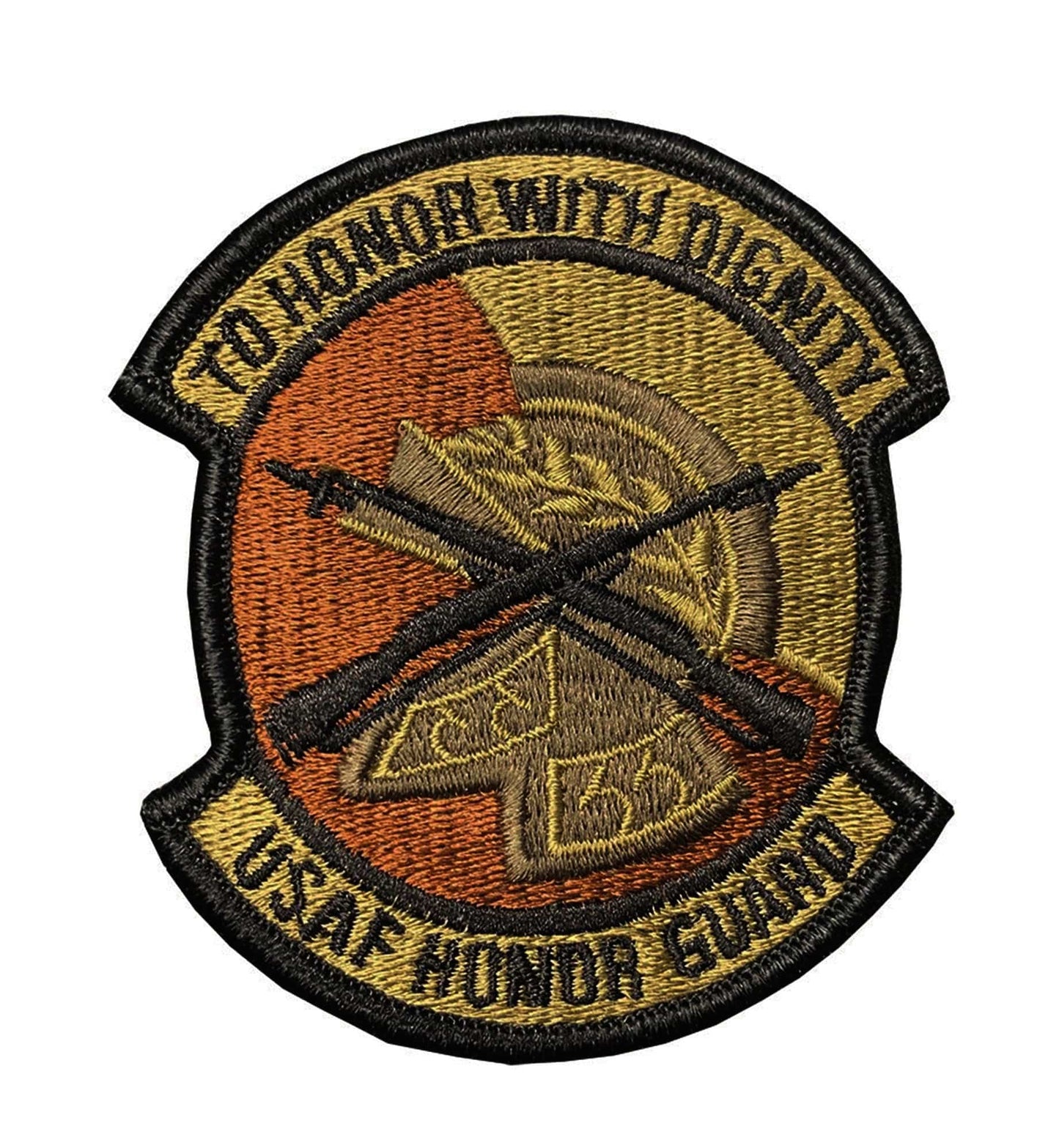 U.S. Air Force Honor Guard OCP Spice Brown Patch with Hook Fastener