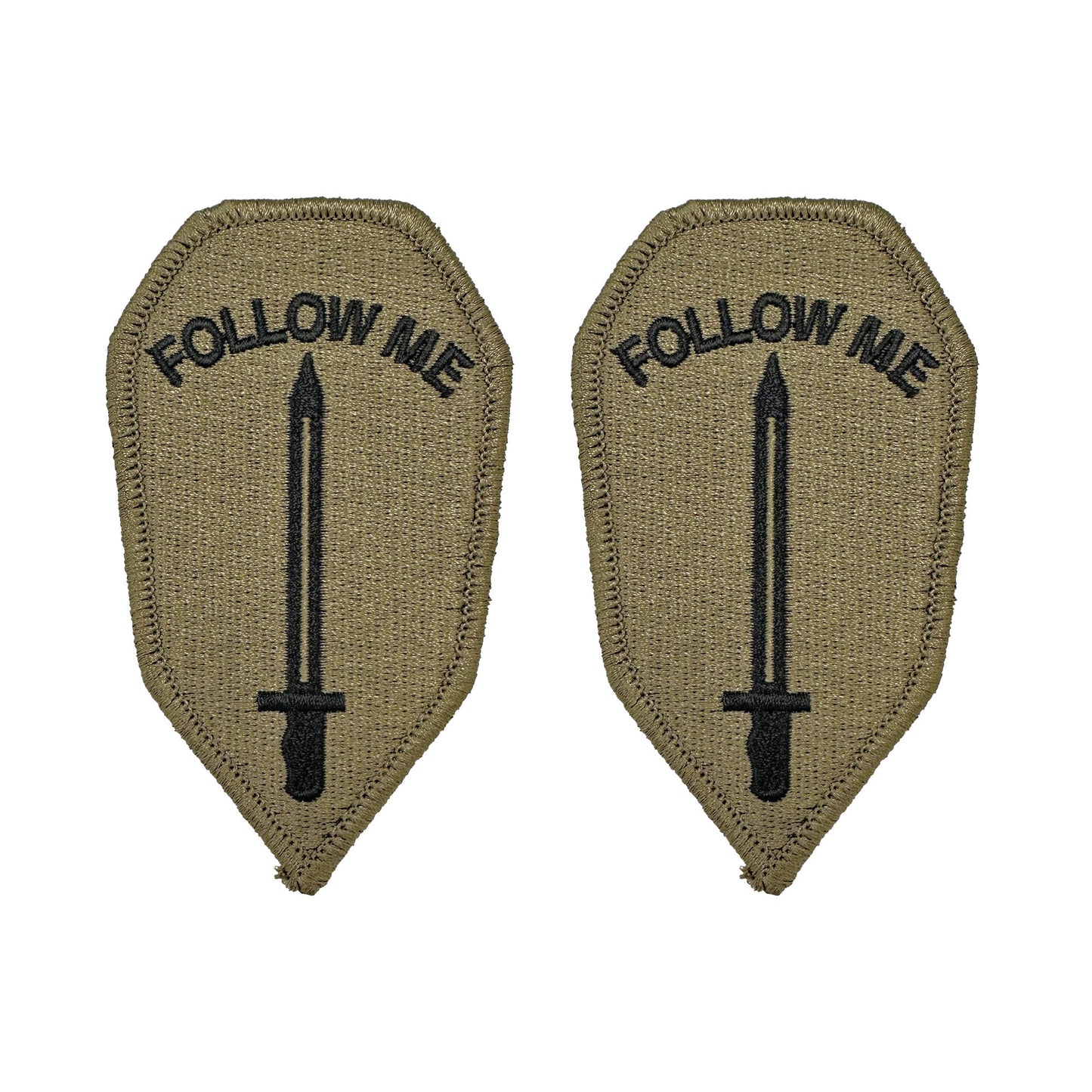 U.S. Army Infantry School OCP Patch w/ Hook Fastener (pair)
