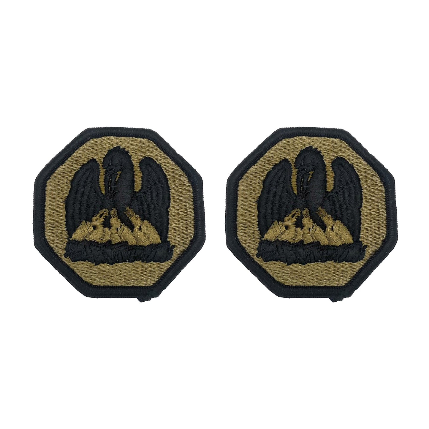 U.S. Army Louisiana National Guard OCP Patch with Hook Fastener (pair)
