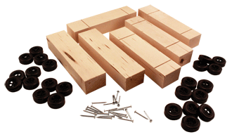 Woodland Scenics PineCar P4051 6-Pack Basic Block Kit