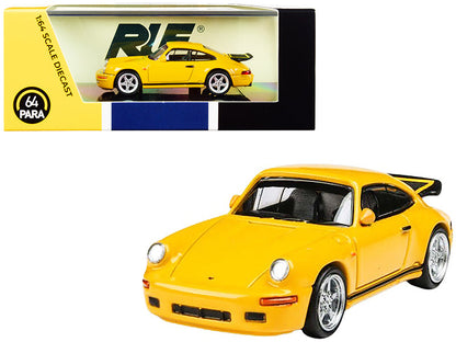 1987 RUF CTR Yellowbird Blossom Yellow 1/64 Diecast Model Car by Paragon  free shipping USA