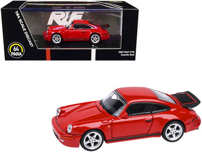 1987 RUF CTR Guards Red 1/64 Diecast Model Car by Paragon Models  free shipping USA