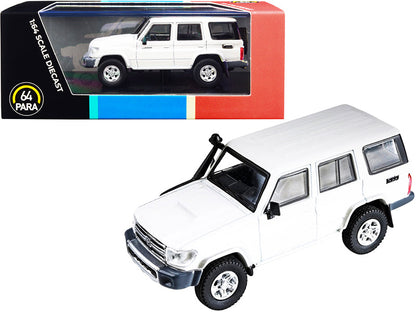 Toyota Land Cruiser 76 French Vanilla Pearl White 1/64 Diecast Model Car by Paragon  free shipping USA
