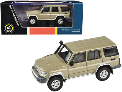 2014 Toyota Land Cruiser 76 Sandy Taupe Tan 1/64 Diecast Model Car by Paragon Models  free shipping USA