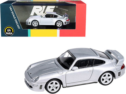 RUF CTR2 Silver Metallic 1/64 Diecast Model Car by Paragon  free shipping USA