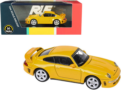 RUF CTR2 Blossom Yellow 1/64 Diecast Model Car by Paragon  free shipping USA