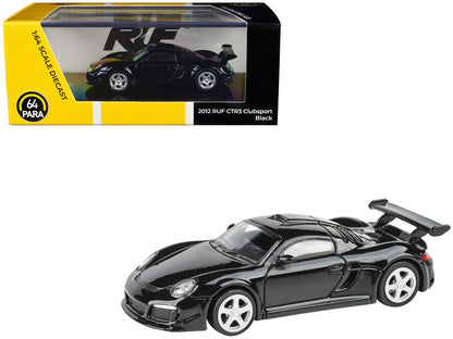 2012 RUF CTR3 Clubsport Black 1/64 Diecast Model Car by Paragon Models  free shipping USA