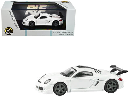 2012 RUF CTR3 Clubsport Grand Prix White 1/64 Diecast Model Car by Paragon Models  free shipping USA