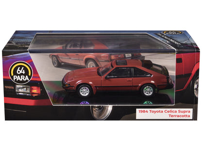 1984 Toyota Celica Supra Terracotta Red with Sunroof 1/64 Diecast Model Car by Paragon  free shipping USA