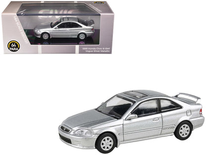 1999 Honda Civic Si EM1 Vogue Silver Metallic with Sunroof 1/64 Diecast Model Car by Paragon Models  free shipping USA