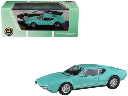 1972 De Tomaso Pantera Verde Aqua 1/64 Diecast Model Car by Paragon Models  free shipping USA
