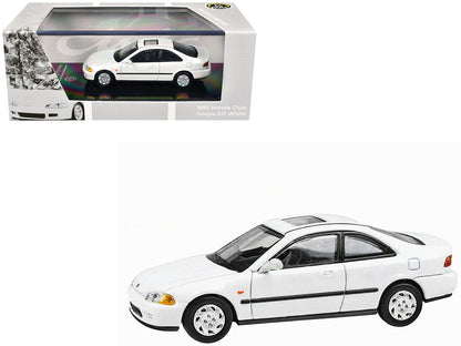 1995 Honda Civic Coupe EJ1 White with Sunroof 1/64 Diecast Model Car by Paragon Models  free shipping USA