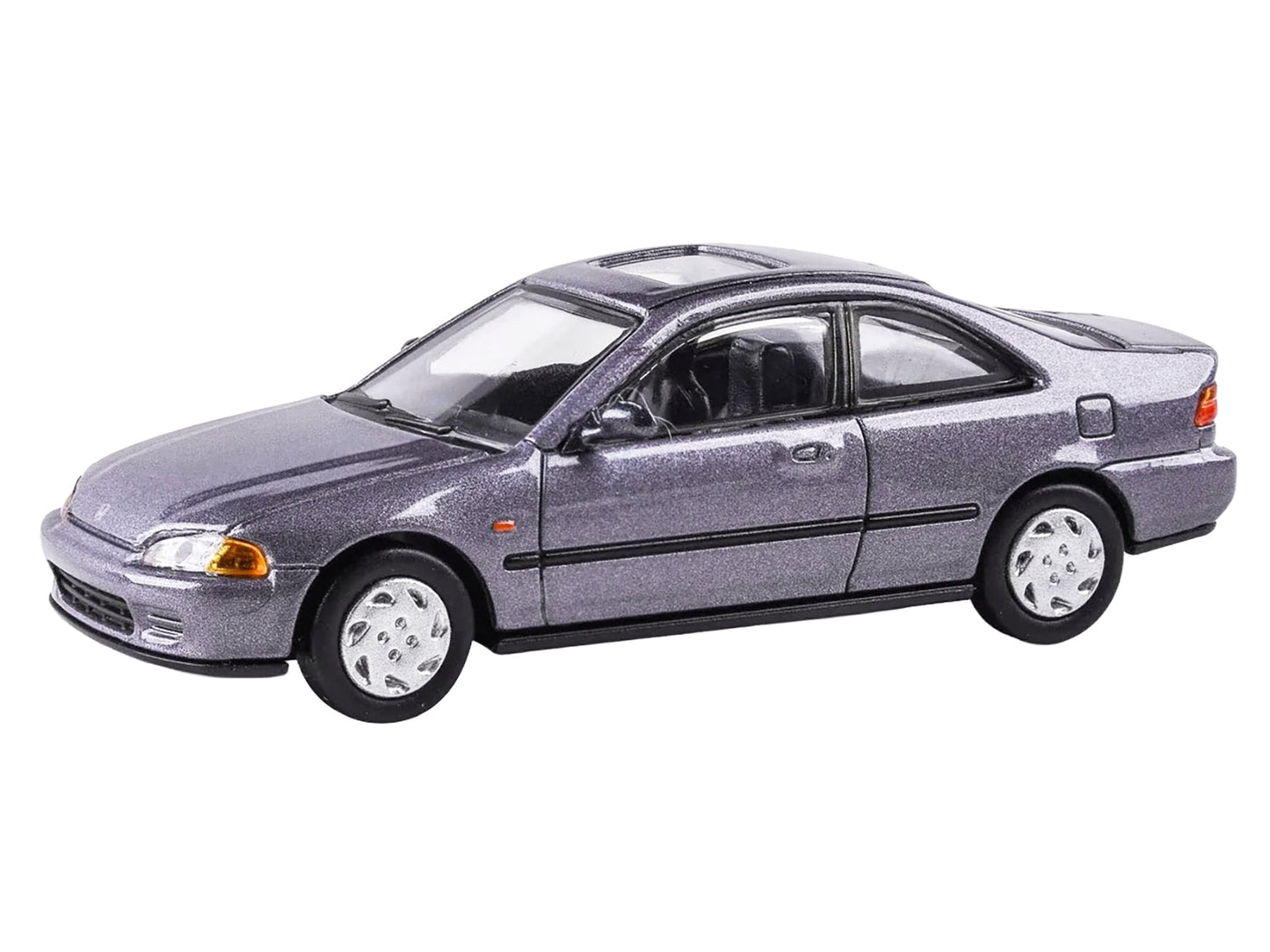 1995 Honda Civic Coupe EJ1 Horizon Gray Metallic with Sunroof 1/64 Diecast Model Car by Paragon