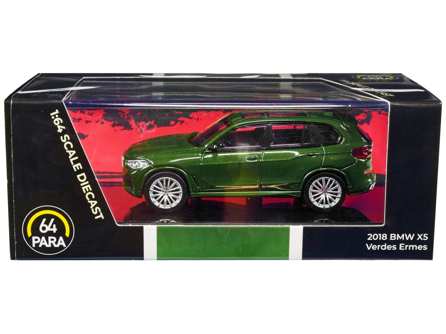2018 BMW X5 Verde Ermes Green Metallic with Sunroof 1/64 Diecast Model Car by Paragon Models  free shipping USA