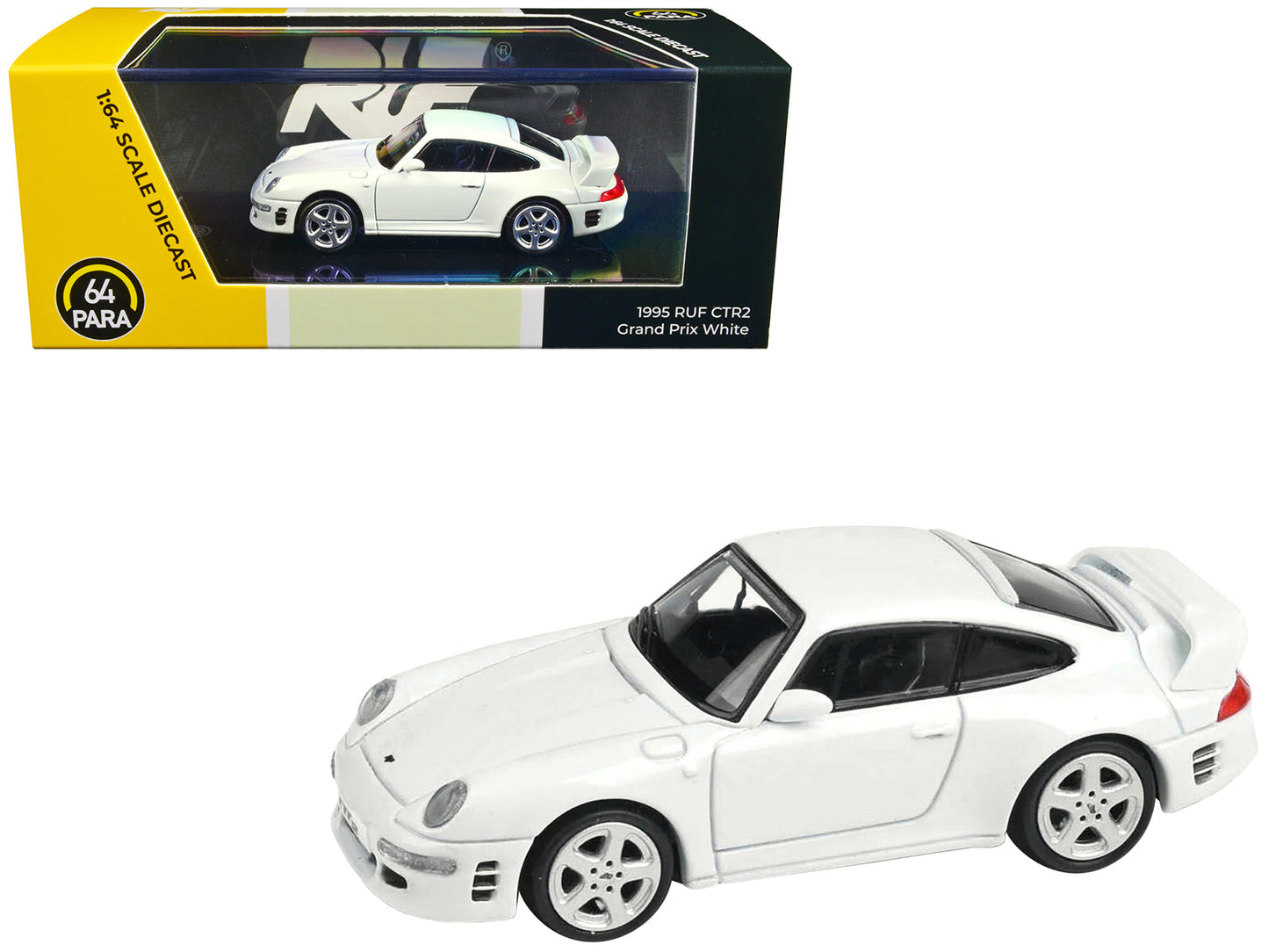 RUF CTR2 Grand Prix White 1/64 Diecast Model Car by Paragon Models  free shipping USA