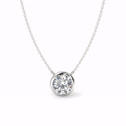 Vega Solitaire Necklace - Multiple Sizes by Brilliant Carbon