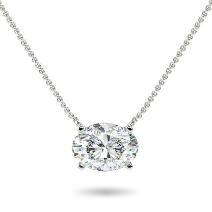 Sirius Oval Necklace - Multiple Sizes by Brilliant Carbon