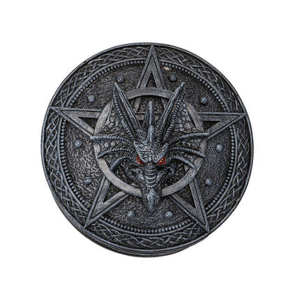 Celtic Dragon Box: Round Pentagram Box