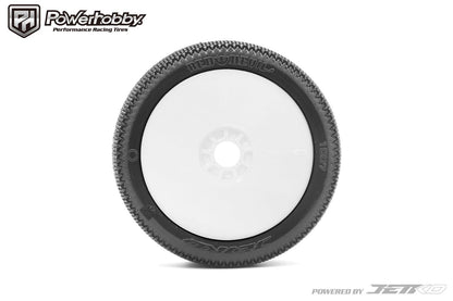 Powerhobby Red Devil 1/8 Buggy Mounted Tires White (2) Super Soft
