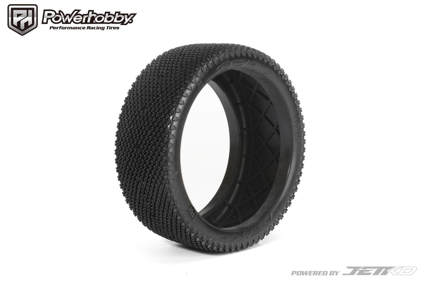 Powerhobby J-Zero 1/8 Buggy Tires Yellow Dish Wheels (2) Ultra Soft Unglued