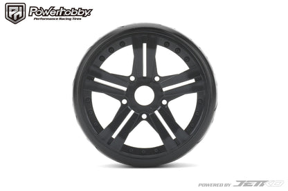 Powerhobby 1/8 GT Vertex Belted Mounted Tires 17mm Ultra Soft Claw Wheels