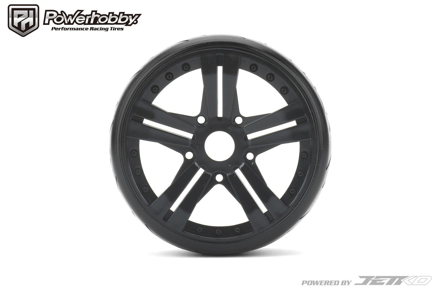 Powerhobby 1/8 GT Vertex Belted Mounted Tires 17mm Ultra Soft Claw Wheels