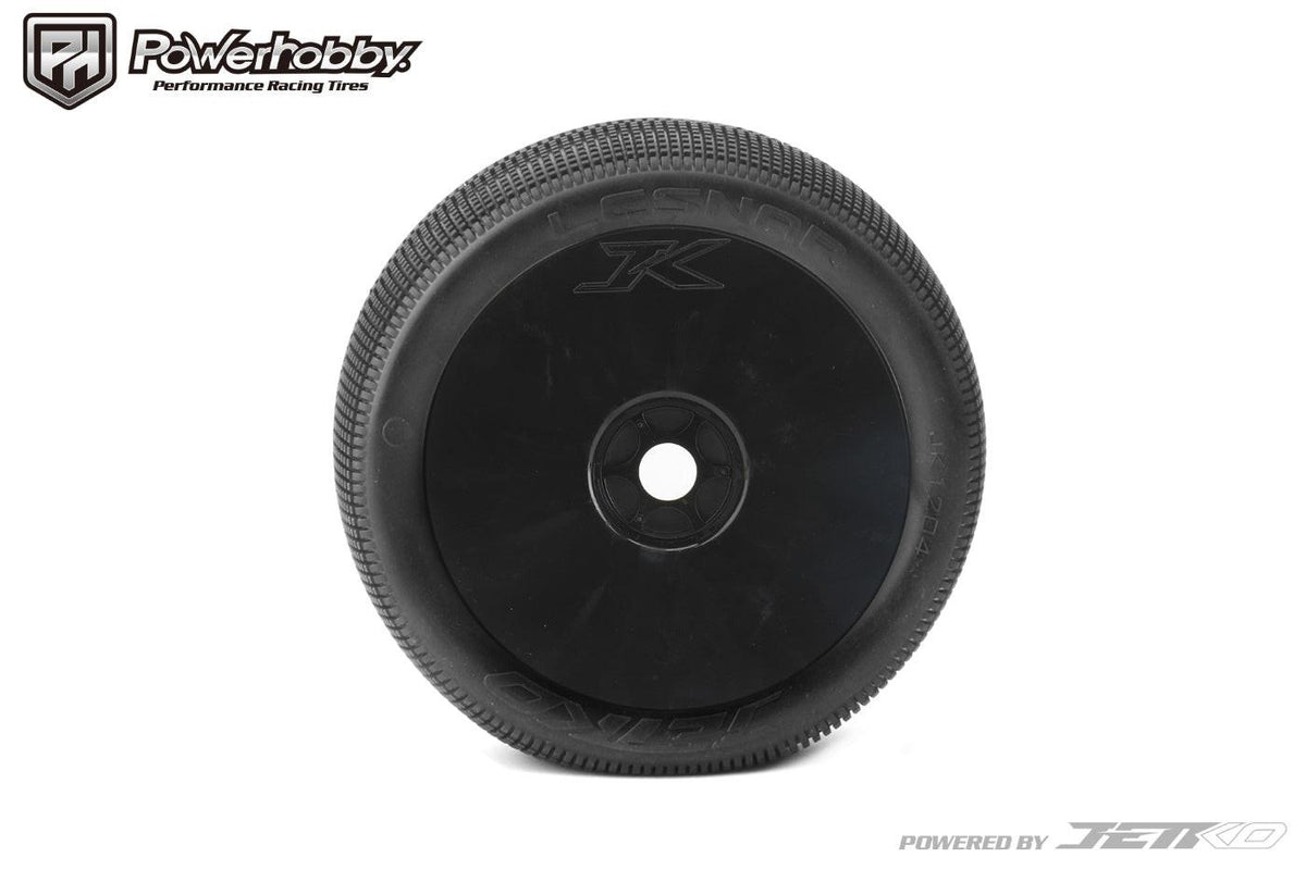 Powerhobby Lesnar 1/8 Truggy Mounted Tires Black Dish Wheels (2) Ultra Soft