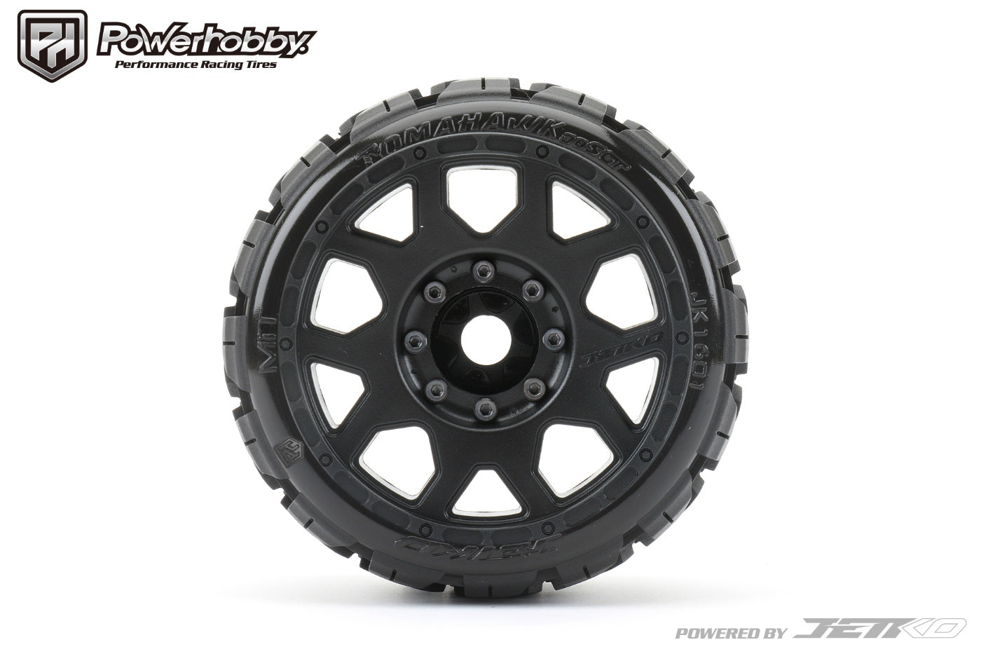 Powerhobby 1/8 SGT 3.8 Tomahawk Belted Mounted Tires (2) 17MM Low Profile