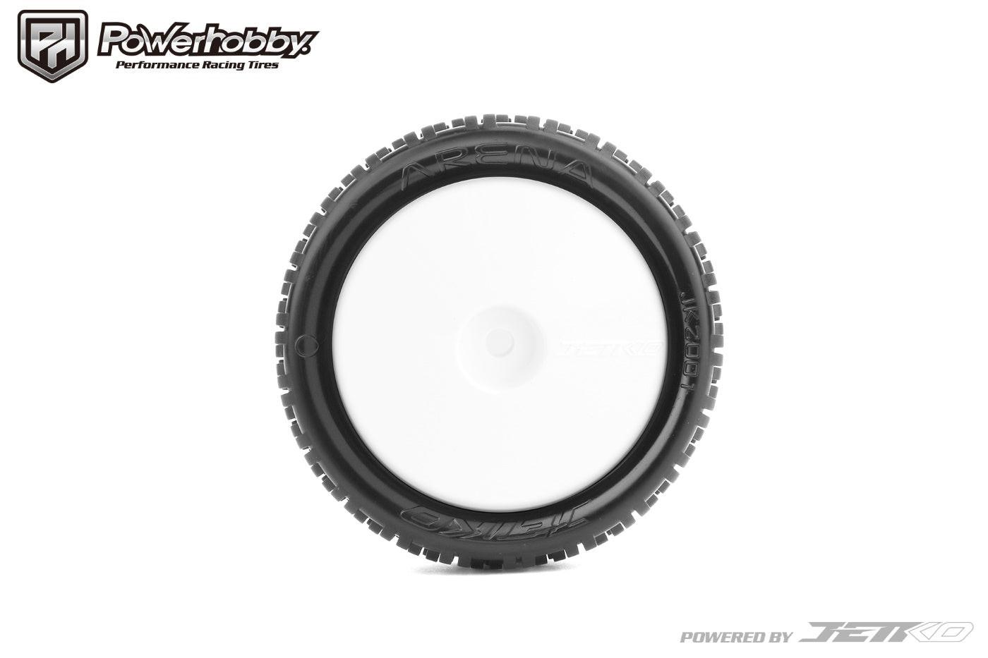 Powerhobby Arena 1/10 2WD Front Buggy Carpet Mounted Tires Super Soft White