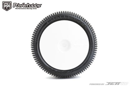 Powerhobby Challenger 1/10 2WD / 4WD Buggy Rear Carpet Mounted Tires Super Soft White