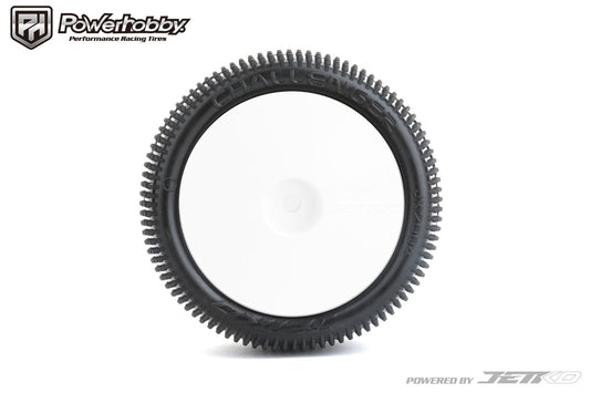 Powerhobby Challenger 1/10 2WD / 4WD Buggy Rear Carpet Mounted Tires Soft White